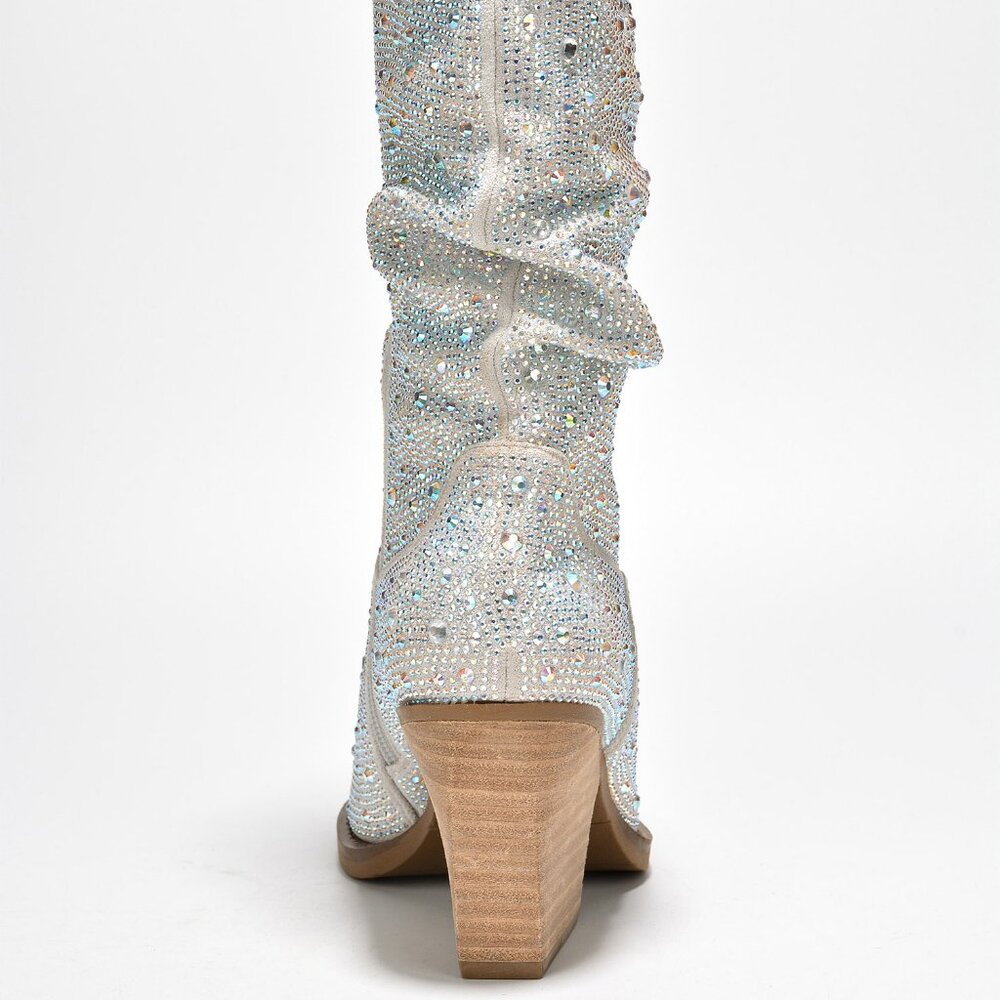 COWGIRL WESTERN BOOTIE WITH STONES - Picture 2 of 6